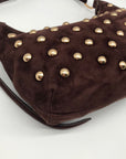 Sam Edelman Spiced Pecan Leather Convertible Bracelet Handle Crossbody Bag