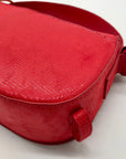 On 34th Red Jaqqy Small Lizard Crossbody Bag
