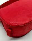 On 34th Red Jaqqy Small Lizard Crossbody Bag