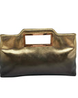 I.N.C. International Concepts Metallic Gold & black Judith Convertible Clutch