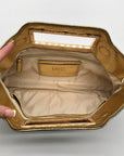 I.N.C. International Concepts Metallic Gold & black Judith Convertible Clutch