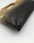 I.N.C. International Concepts Metallic Gold & black Judith Convertible Clutch