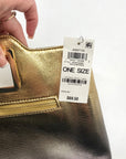 I.N.C. International Concepts Metallic Gold & black Judith Convertible Clutch