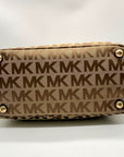 Michael Kors Beige Jet Set Signature Jacquard Tote Bag
