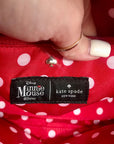 Kate Spade Black Saffiano Leather Minnie Mouse Mini Backpack