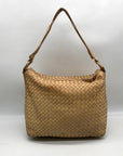 Bottega Veneta Pinecone Woven Leather Hop Hobo Bag