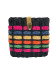 Unbranded Multicolor Straw Woven Crossbody Bag