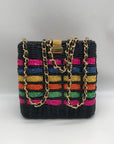 Unbranded Multicolor Straw Woven Crossbody Bag