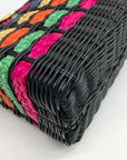 Unbranded Multicolor Straw Woven Crossbody Bag