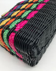 Unbranded Multicolor Straw Woven Crossbody Bag