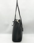 Kate Spade Black Crossgrain Leather Suite Work Tote Bag