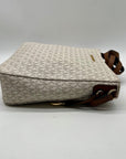 Michael Kors Vanilla Leather Jet Set Messenger Bag