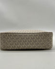 Michael Kors Vanilla Leather Jet Set Messenger Bag