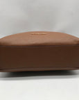 Michael Kors Brown Pebbled Leather Karson Shoulder Bag