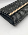 I.N.C. International Concepts Black Microstone Bedazzled Caitlyn Clutch