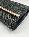I.N.C. International Concepts Black Microstone Bedazzled Caitlyn Clutch