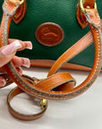 Dooney & Bourke Green All-Weather Leather Satchel Bag