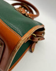 Dooney & Bourke Green All-Weather Leather Satchel Bag