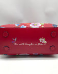 Brighton Red Leather Social Mailer Blossom Hill Rouge Scarlet Tote