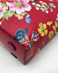Brighton Red Leather Social Mailer Blossom Hill Rouge Scarlet Tote