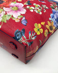 Brighton Red Leather Social Mailer Blossom Hill Rouge Scarlet Tote