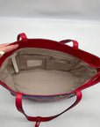 Brighton Red Leather Social Mailer Blossom Hill Rouge Scarlet Tote