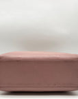 Brighton Pale Pink Pebbled Leather Bow Shoulder Bag