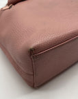 Brighton Pale Pink Pebbled Leather Bow Shoulder Bag