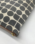 Kate Spade Gray Canvas Vintage Geometric Print Shoulder Bag