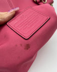Coach Pink Leather Tote Bag