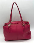Coach Pink Leather Tote Bag