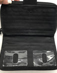 Vera Bradley Black Microfiber RFID Turnlock Wallet