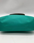 Longchamp Turquoise Nylon Le Pliage Mini Pouch