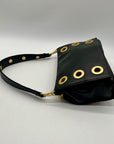 Hammitt Black Pebbled Leather Reversible Shoulder Bag