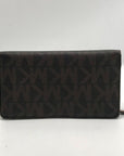 Michael Kors Brown Monogram Coated Canvas Wallet
