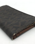 Michael Kors Brown Monogram Coated Canvas Wallet