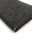 Michael Kors Brown Monogram Coated Canvas Wallet