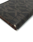 Michael Kors Brown Monogram Coated Canvas Wallet