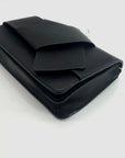 On 34th Black Rosemari Clutch