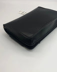 On 34th Black Rosemari Clutch