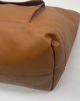 Steven Madden Brown Faux Leather Large Tote Set