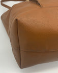 Steven Madden Brown Faux Leather Large Tote Set
