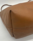 Steven Madden Brown Faux Leather Large Tote Set