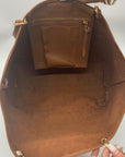 Steven Madden Brown Faux Leather Large Tote Set