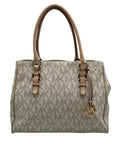 Michael Kors Vanilla Monogram Canvas Jet Set Work Tote Bag