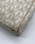 Michael Kors Vanilla Monogram Canvas Jet Set Work Tote Bag