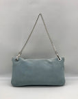Michael Kors Light Blue Suede Shoulder Bag