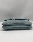 Michael Kors Light Blue Suede Shoulder Bag