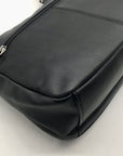 Giani Bernini Sleek Black Nappa Leather Shoulder Bag