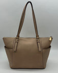 Michael Kors Beige Leather Shoulder Bag